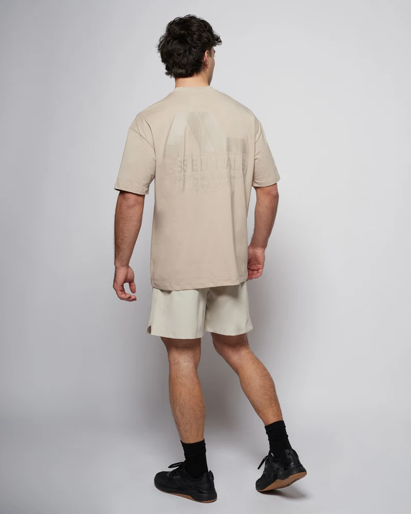 Apes Essentials Core Drop Tshirt - Taupe