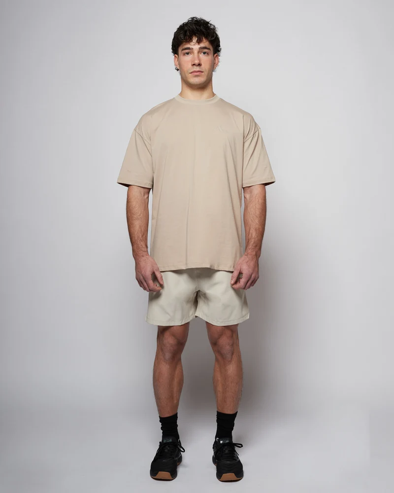 Apes Essentials Core Drop Tshirt - Taupe