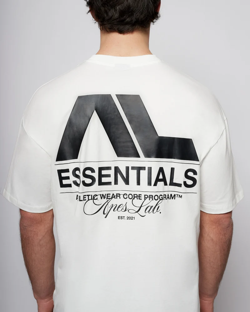 Apes Essentials Core Drop Tshirt - White