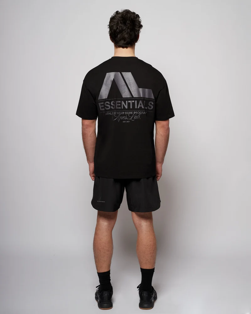 Apes Essentials Core Drop Tshirt - Solid Black
