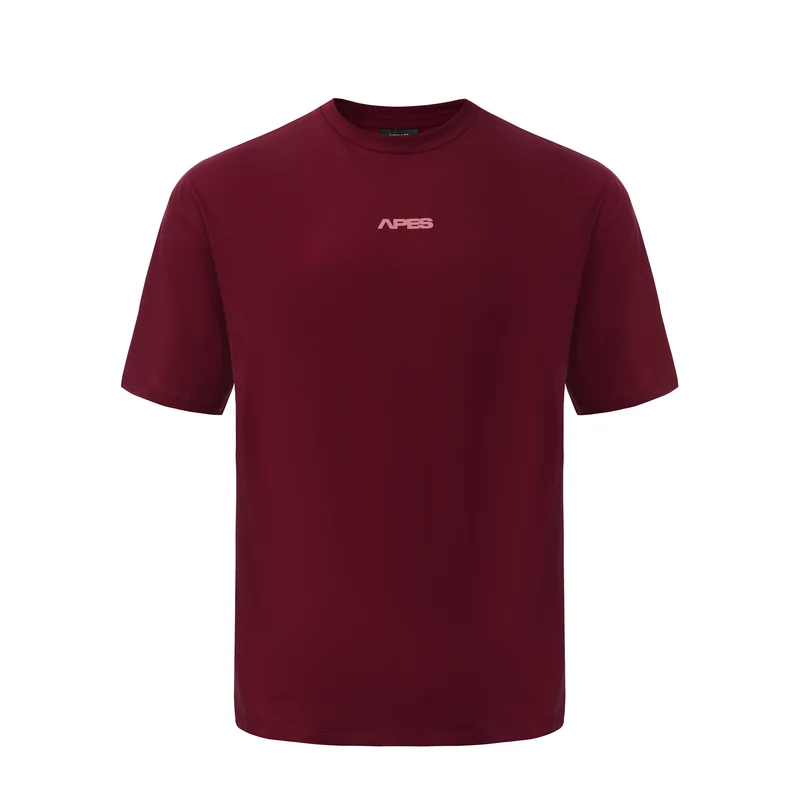 Apes Essentials Statement Drop Tshirt - Red Velvet