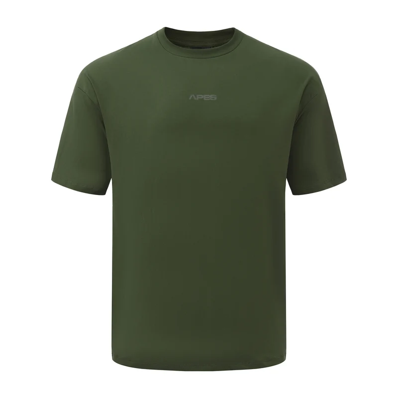 Apes Essentials Statement Drop Tshirt - Forest Green