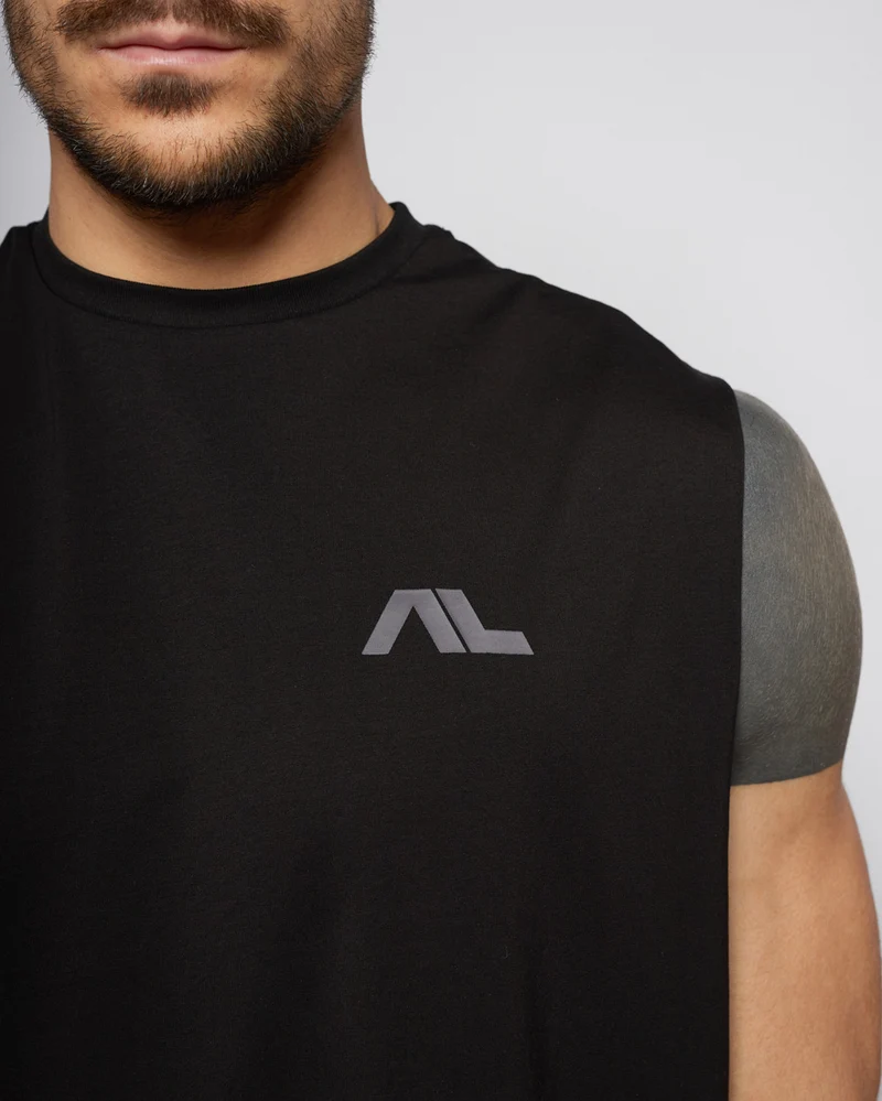 Apes Essentials Motion Oversize Tank - Solid Black