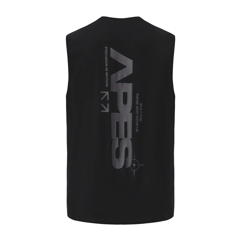 Apes Essentials Motion Oversize Tank - Solid Black
