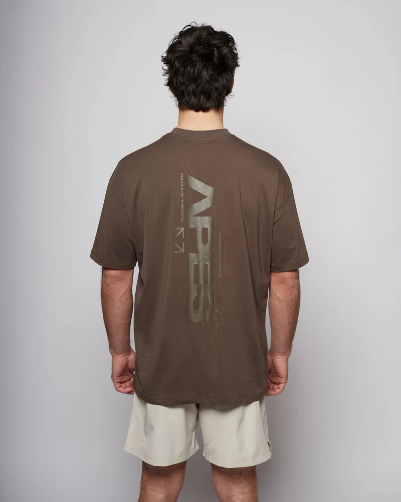 Apes Essentials Motion Drop Tshirt - Coffee Bean