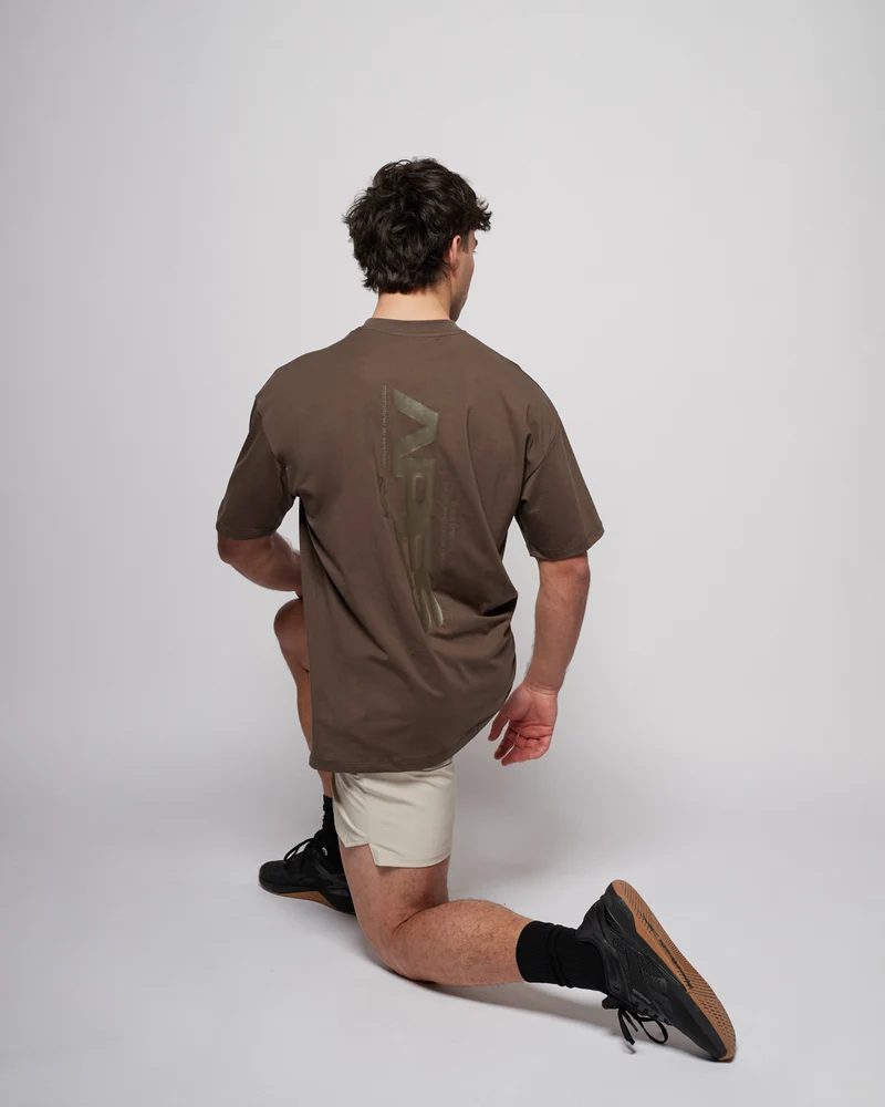 Apes Essentials Motion Drop Tshirt - Coffee Bean