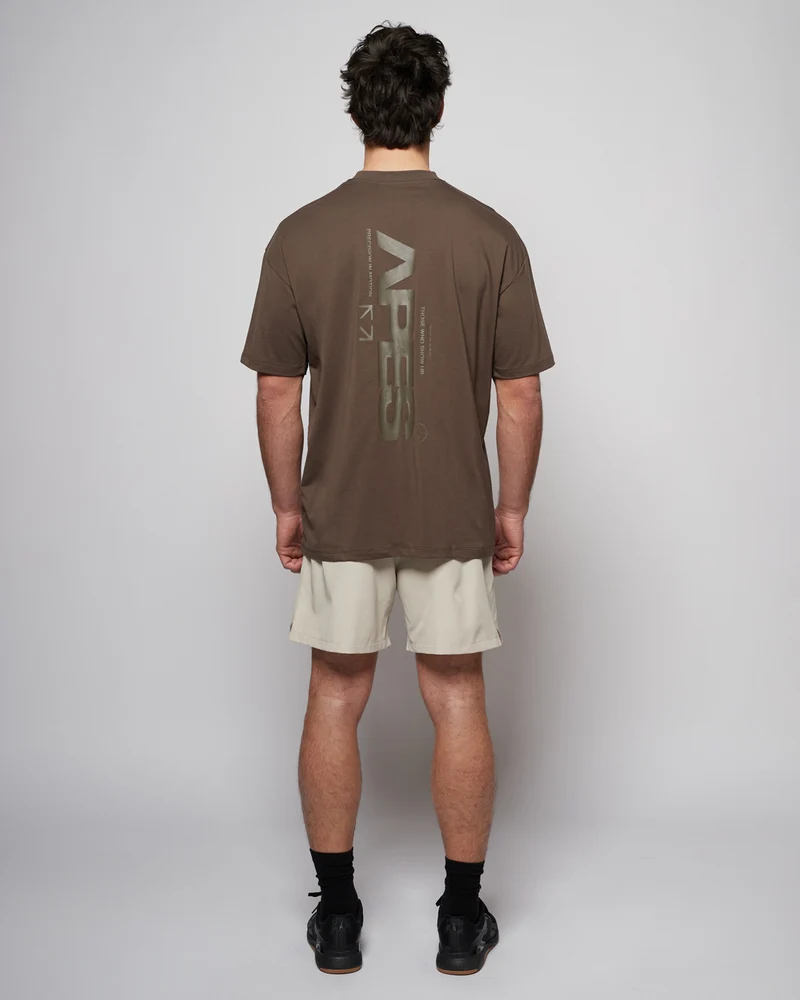 Apes Essentials Motion Drop Tshirt - Coffee Bean