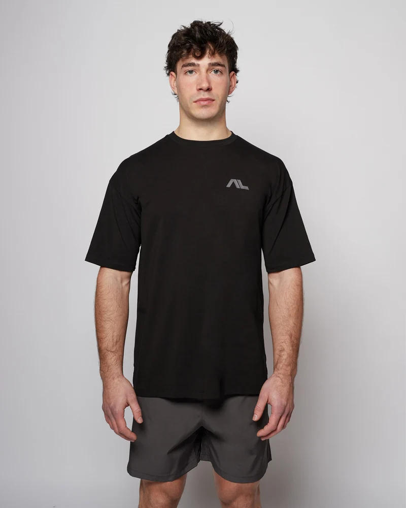 Apes Essentials Motion Drop Tshirt - Solid Black