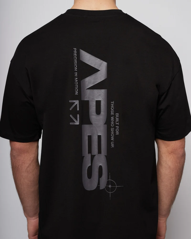 Apes Essentials Motion Drop Tshirt - Solid Black