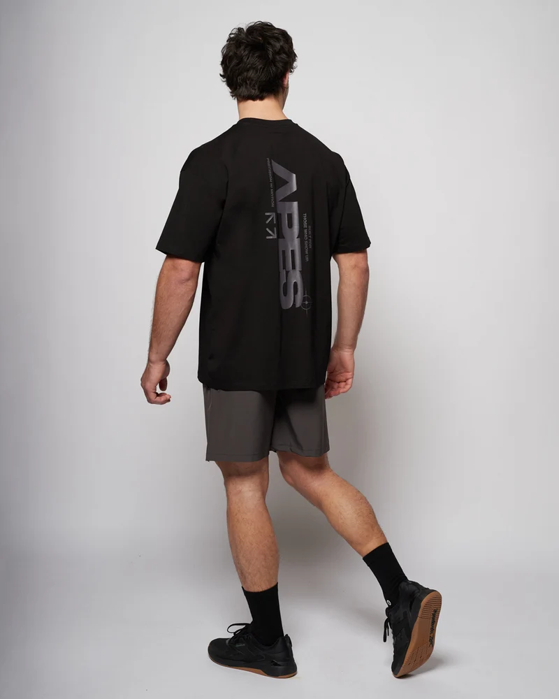 Apes Essentials Motion Drop Tshirt - Solid Black