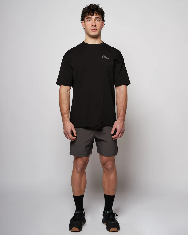 Apes Essentials Motion Drop Tshirt - Solid Black