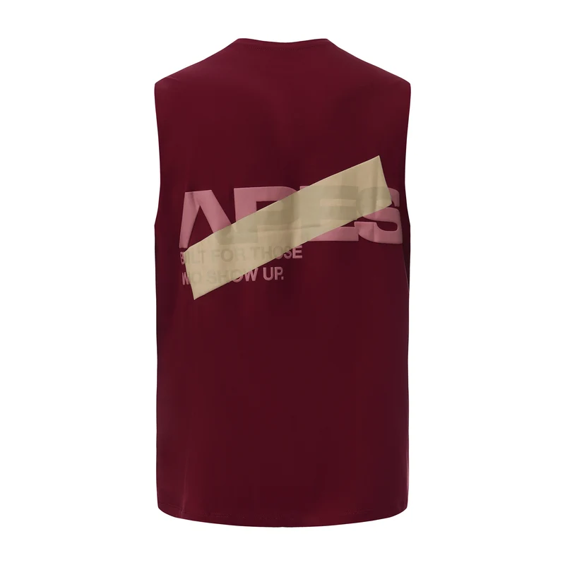 Apes Essentials Bold Oversize Tank - Red Velvet