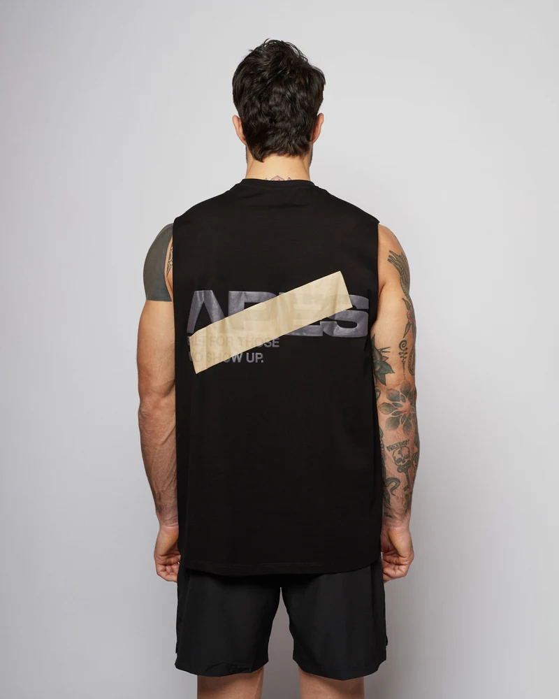 Apes Essentials Bold Oversize Tank - Solid Black