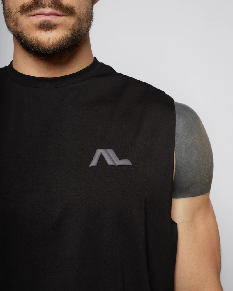 Apes Essentials Bold Oversize Tank - Solid Black