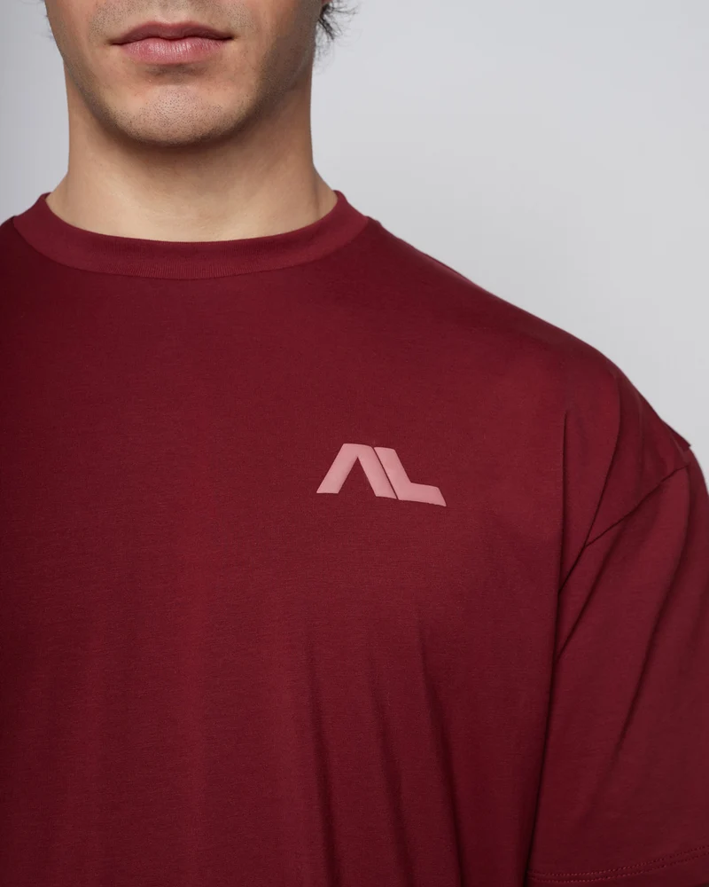 Apes Essentials Bold Drop Tshirt - Red Velvet