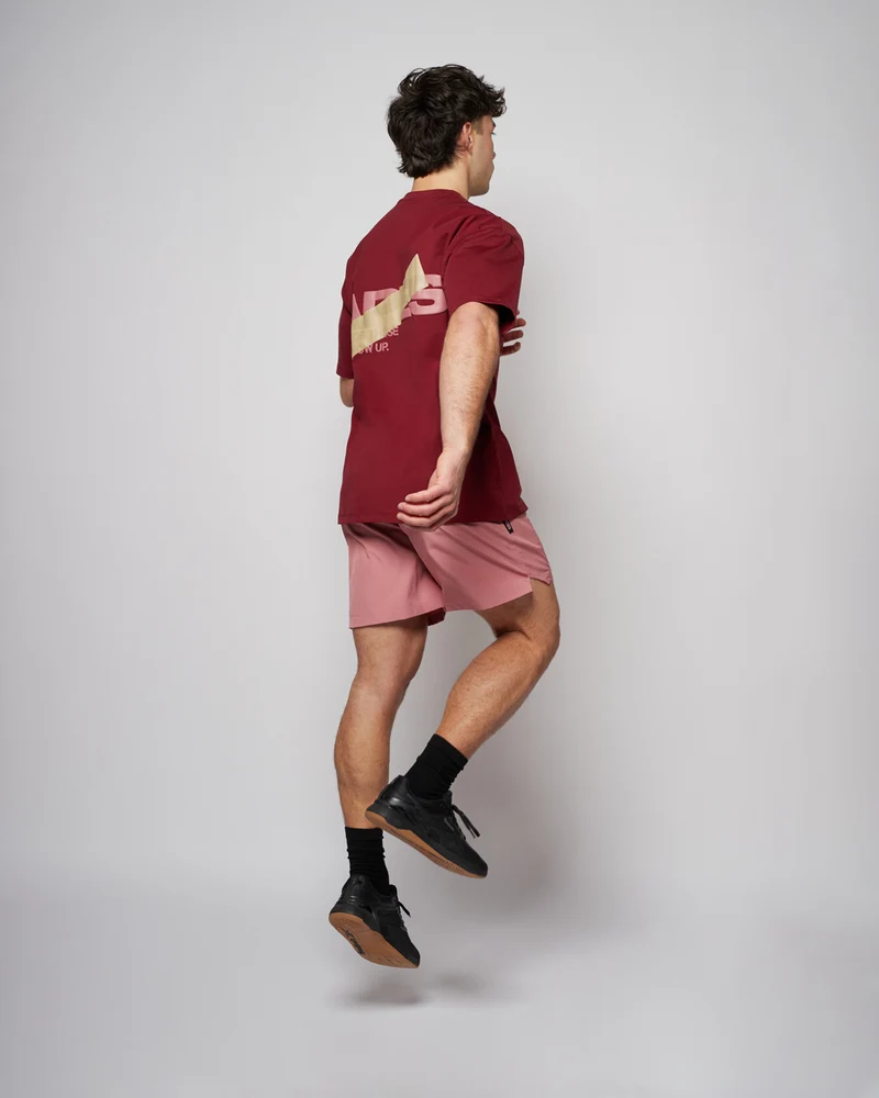 Apes Essentials Bold Drop Tshirt - Red Velvet