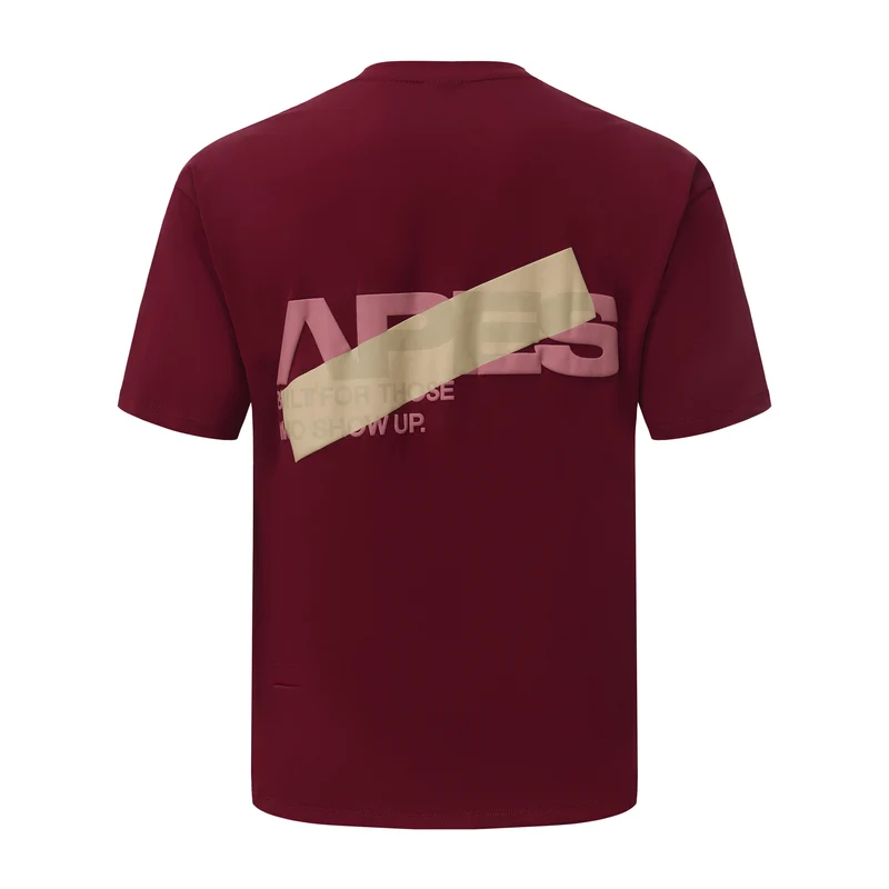 Apes Essentials Bold Drop Tshirt - Red Velvet