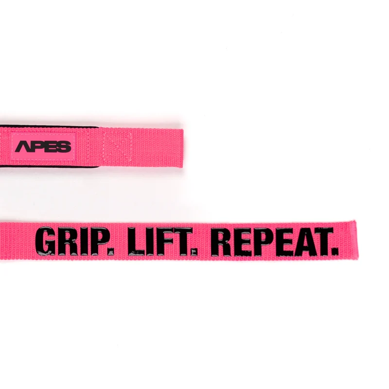 Apes Lifting Straps Pink Grip. Lift. Repeat