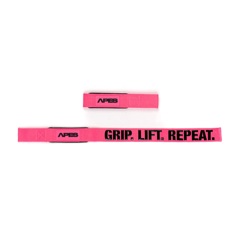 Apes Lifting Straps Pink Grip. Lift. Repeat