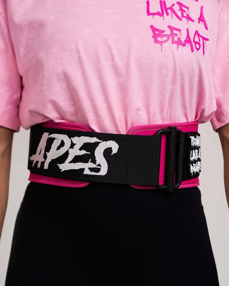 Gorilla Belt Pink Cintura Sollevamento Pesi e Allenamento