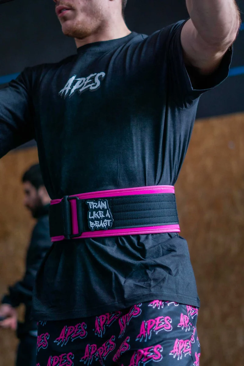Gorilla Belt Pink Cintura Sollevamento Pesi e Allenamento
