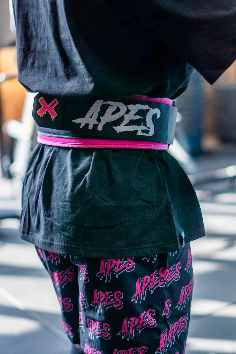 Gorilla Belt Pink Cintura Sollevamento Pesi e Allenamento