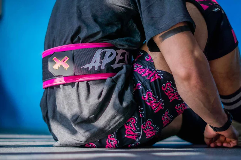 Gorilla Belt Pink Cintura Sollevamento Pesi e Allenamento