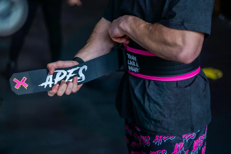 Gorilla Belt Pink Cintura Sollevamento Pesi e Allenamento