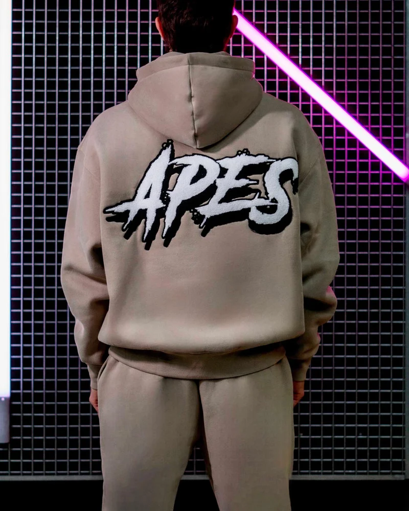 Apes Loose Fleece Pants Sand