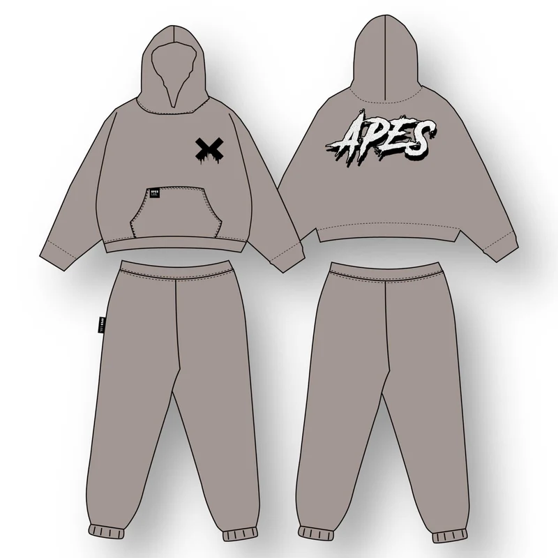 Apes Loose Fleece Pants Sand