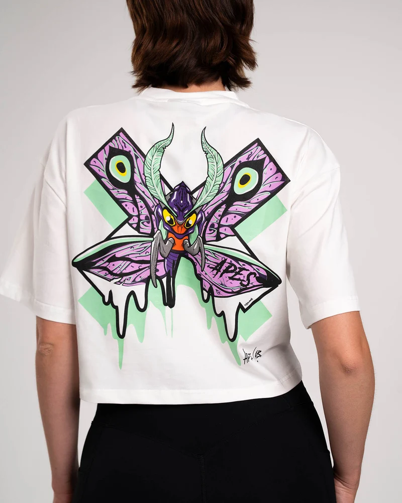 T-shirt Crop Oversize Apes Lab. Monster Moth