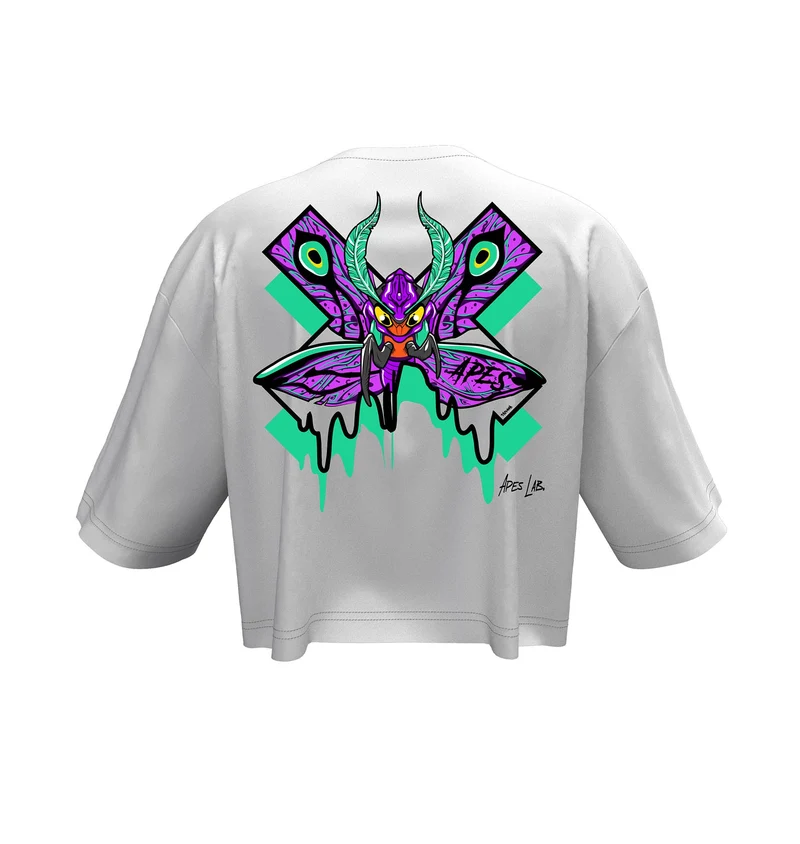 T-shirt Crop Oversize Apes Lab. Monster Moth