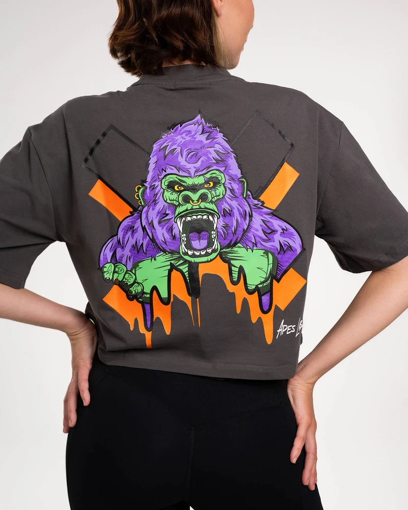 T-shirt Crop Oversize Apes Lab. Monster Ape