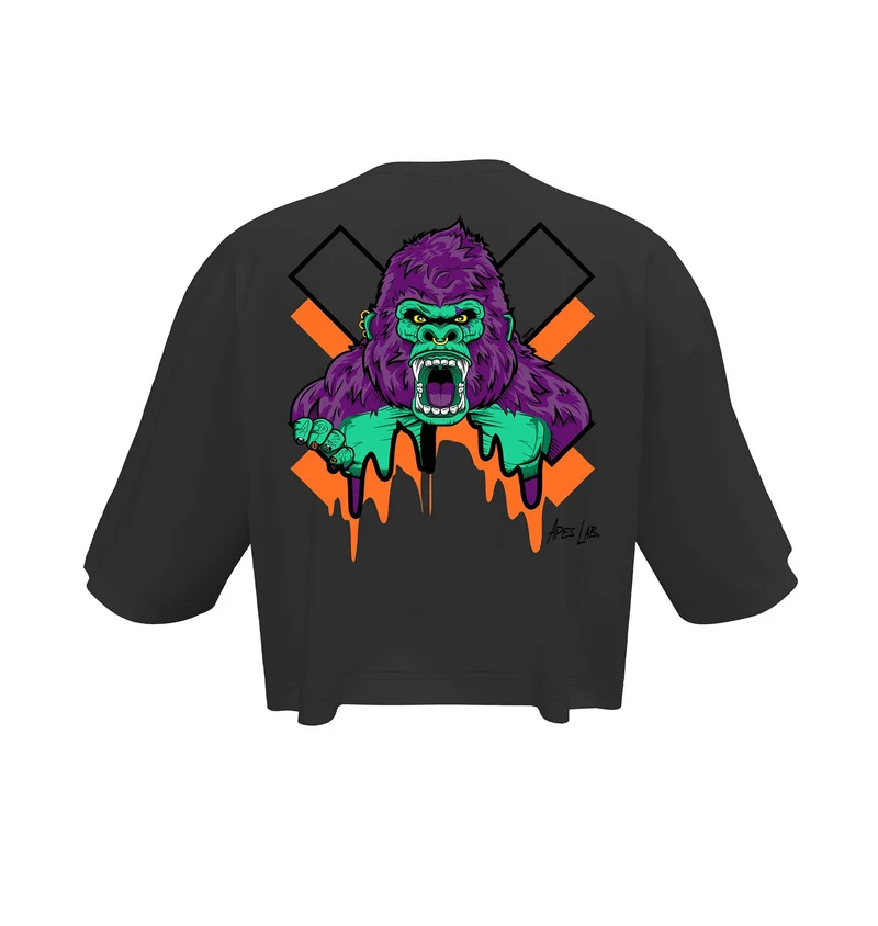 T-shirt Crop Oversize Apes Lab. Monster Ape