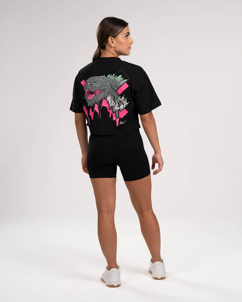 T-shirt Crop Oversize Apes Lab. Monster King