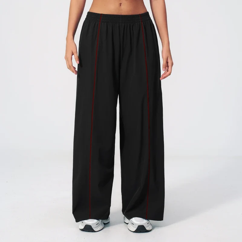 SPARK Color-Block Women's Yoga Pants – UV Sun Protection & Loose Fit ZC3598