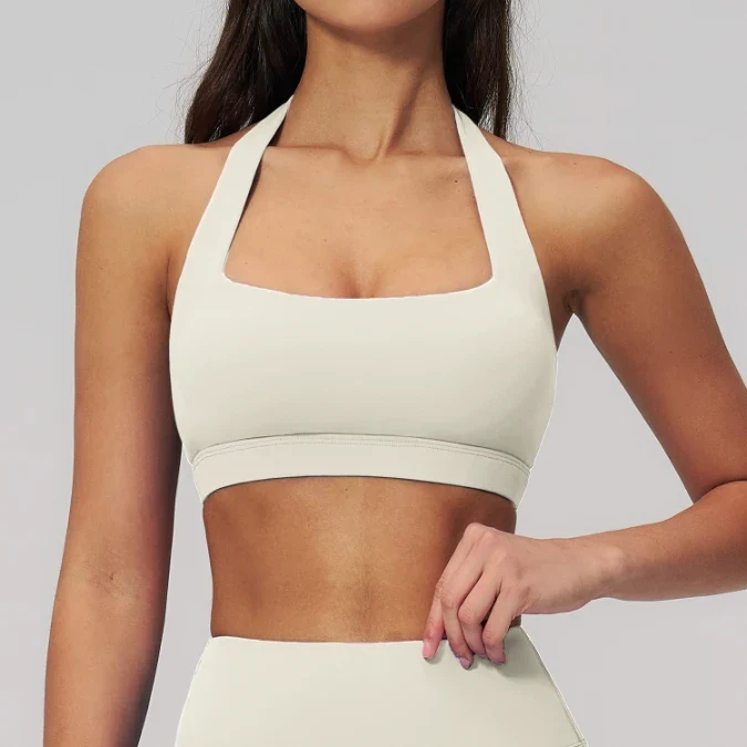 SPARK Summer Halter Neck High-Impact Yoga Fitness Bra ZC3091-2
