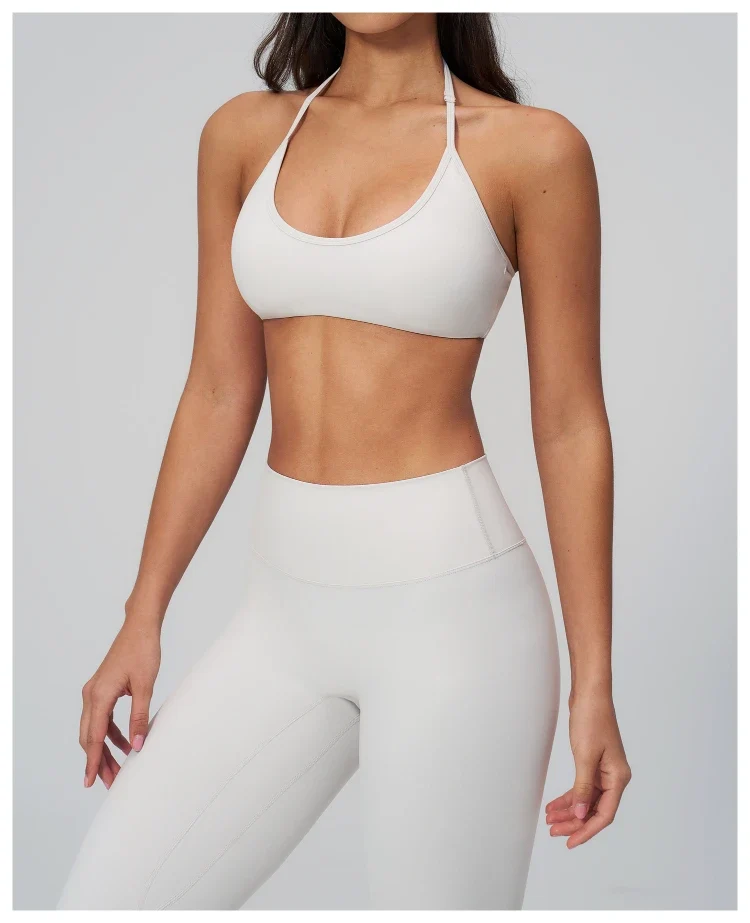 SPARK Women's Buttery-Soft U-shaped Halter Yoga Fitness Bra ZC2551
