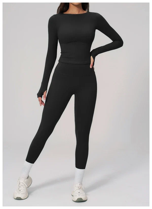 SPARK Summer Buttery-Soft Brushed Yoga Fitness Long Sleeve Yoga Top ZC2551