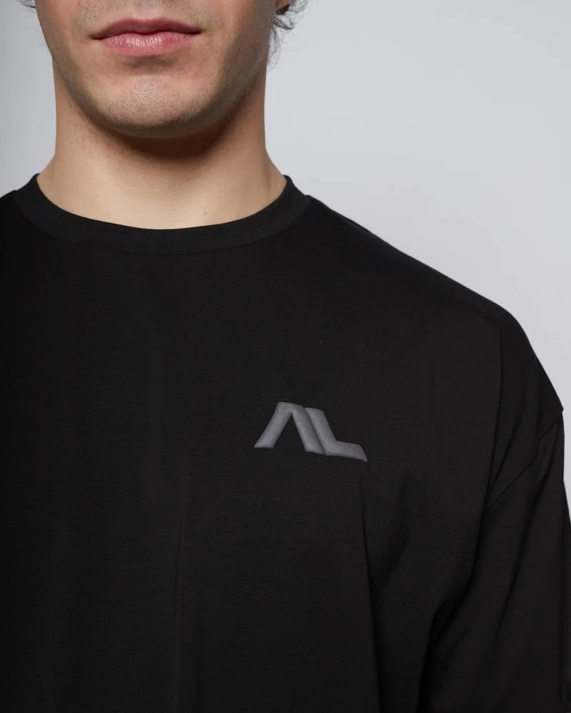 Apes Essentials Bold Drop Tshirt - Solid Black