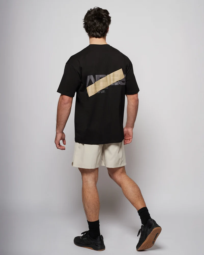 Apes Essentials Bold Drop Tshirt - Solid Black
