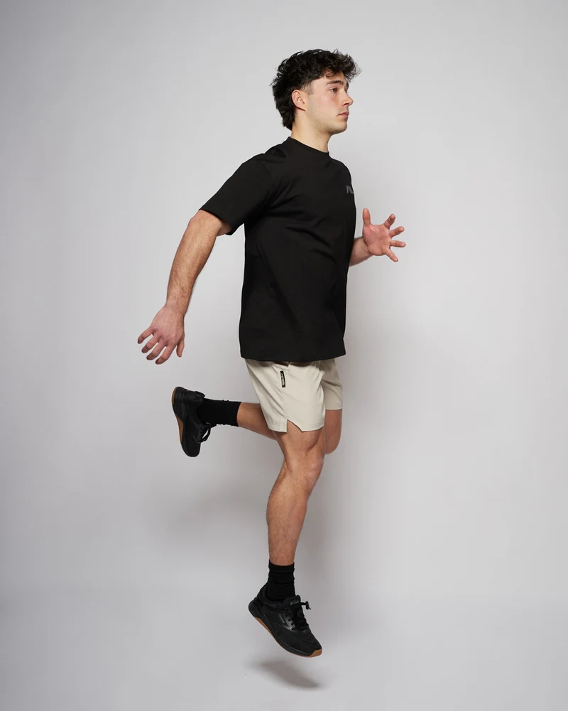 Apes Essentials Bold Drop Tshirt - Solid Black