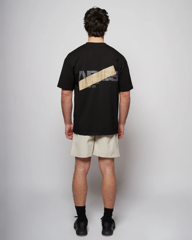 Apes Essentials Bold Drop Tshirt - Solid Black