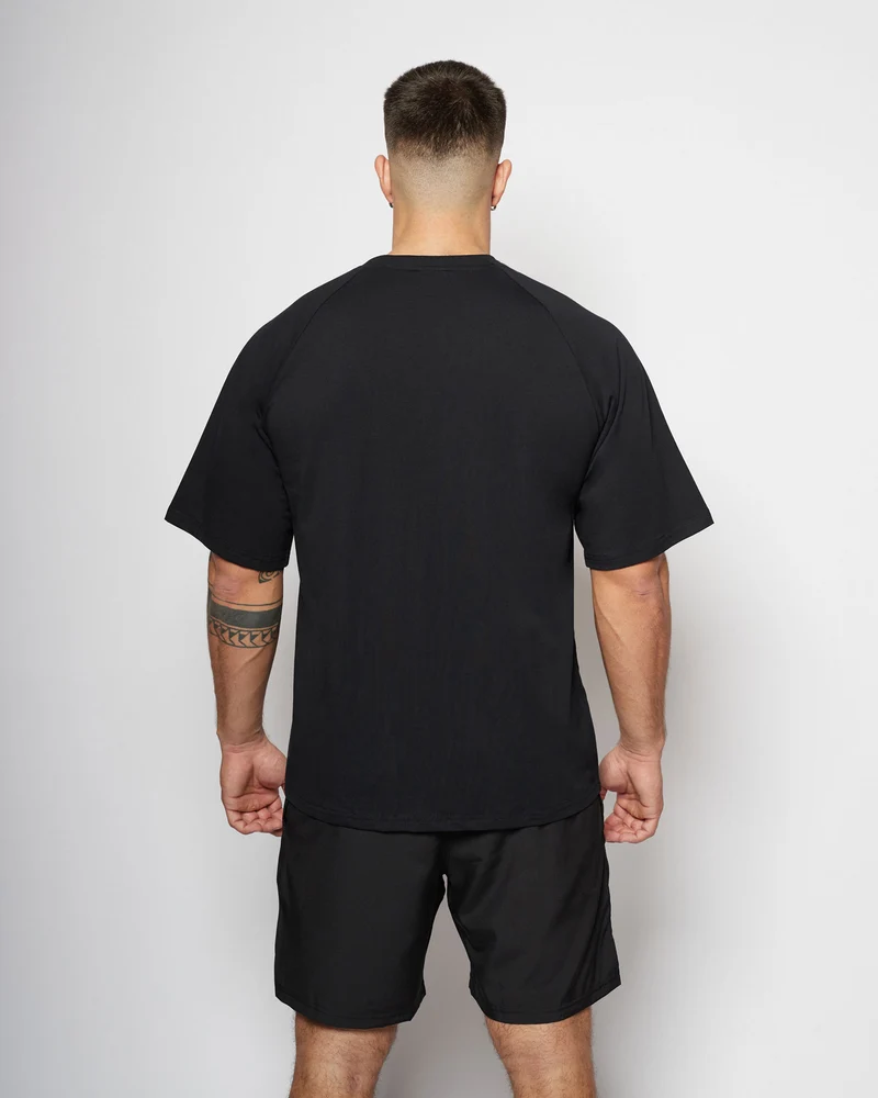 Apes Basics Raglan Oversize T-shirt - Black
