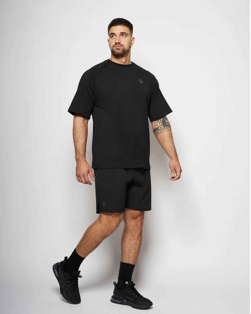 Apes Basics Raglan Oversize T-shirt - Black