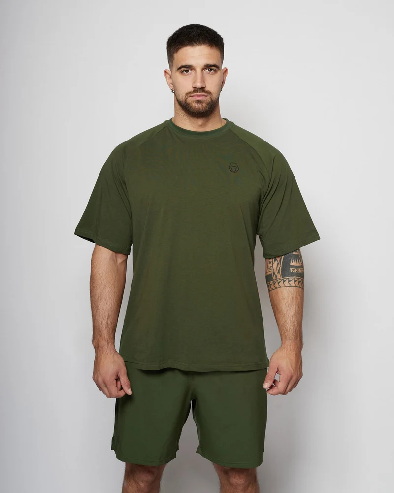 Apes Basics Raglan Oversize T-shirt - Army Green