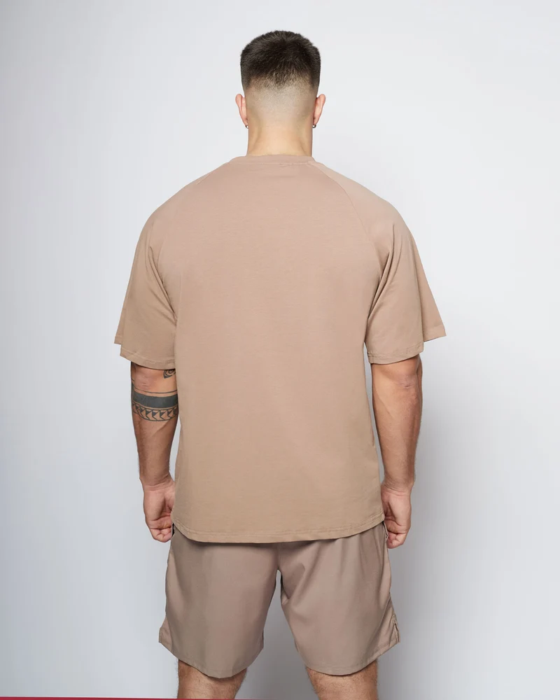 Apes Basics Raglan Oversize T-shirt - Sand