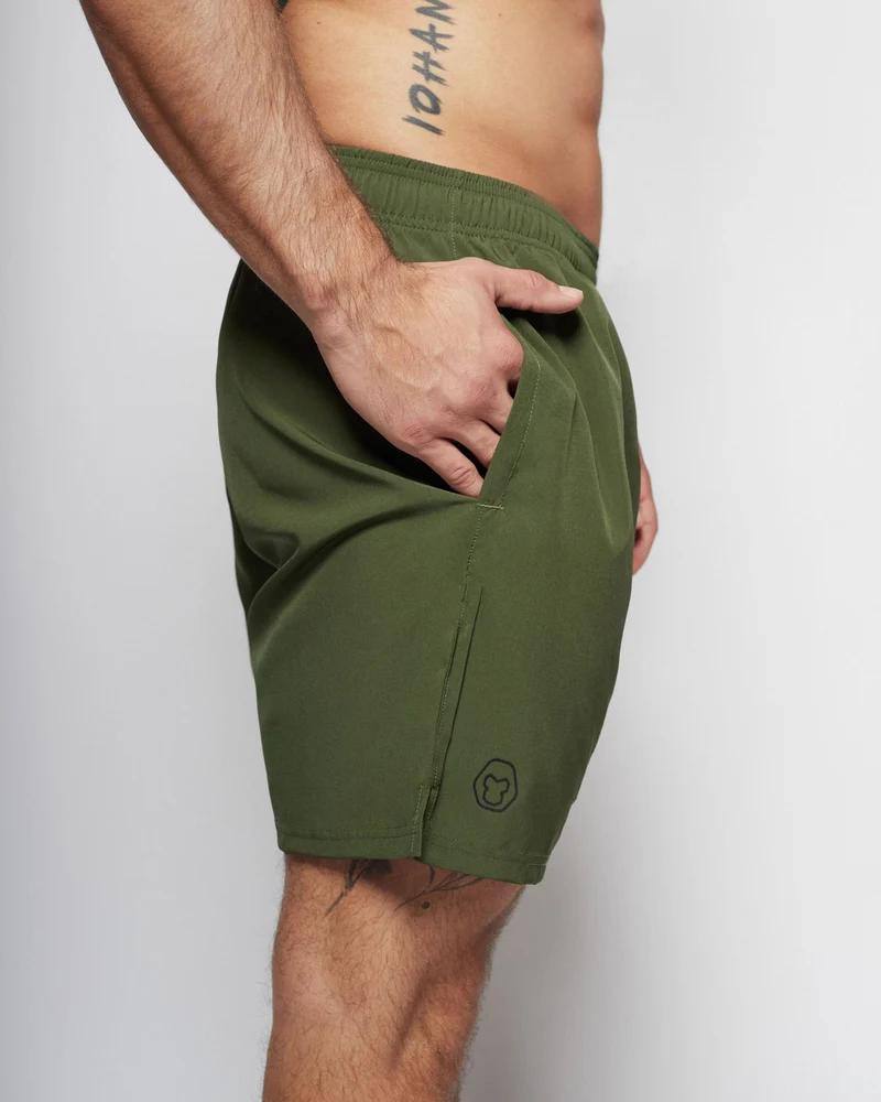 Apes Basics Light Woven shorts - Army Green
