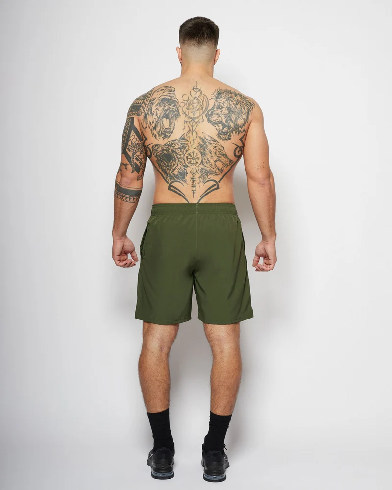 Apes Basics Light Woven shorts - Army Green