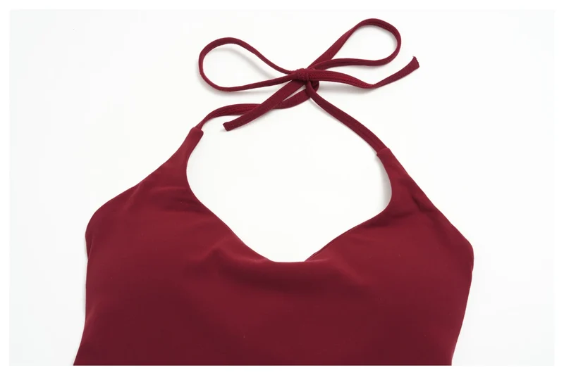 SPARK Women's Halter Neck Tie-Up Yoga Tank Top ZC5560